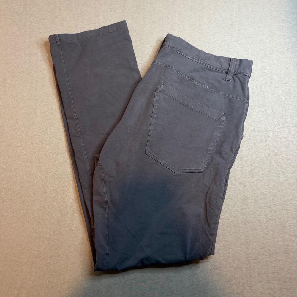 $158‎ Good Man Brand Pro Slim Fit Chino Pants Grey Mens 34 Cotton Stretch